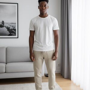 Men's Beige Pants
